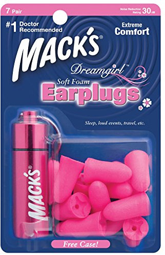 MACK'S® Dreamgirl Soft Foam Earplugs (7 Pairs) Including Aluminium Case