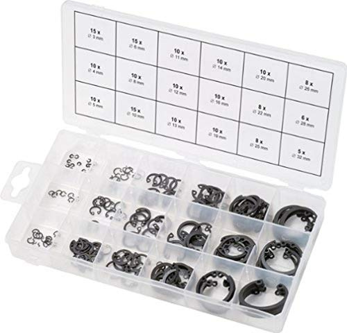 KS Tools 970.0090 Assortiment de circlips de type interne, 180 pièces | Assortiment de circlips de type interne, 180 pièces
