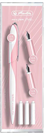 Herlitz 11360260 Nicewriter Set my.pen style, rosa, 7-teiliges Set