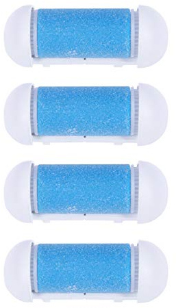 SUPVOX Ersatzrollen für elektrische Fußfeilen, 4 Stück, Blau