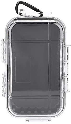 Alomejor Aufbewahrungskoffer Wasserdicht Stoßfester luftdichter Carry Box Container für Outdoor Sports(Transparent)