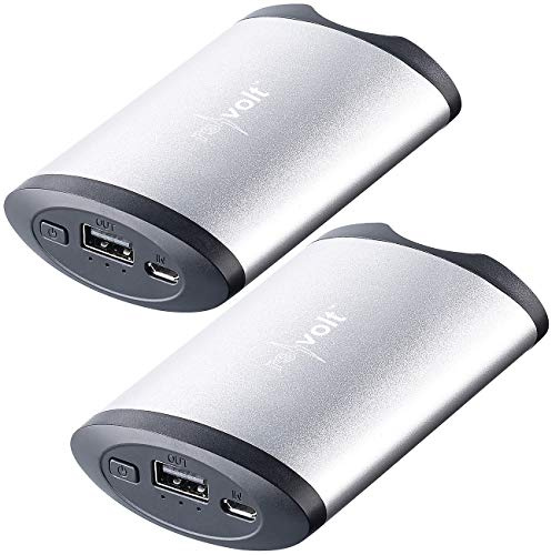 revolt Akku Handwärmer: 2er-Set 2in1-Powerbanks mit Handwärmer, 5.200 mAh, 2 Temperaturstufen (USB, Hand Warmer, Angel)