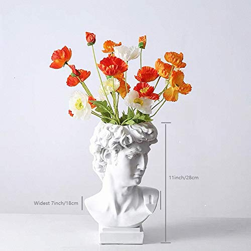 DOUXFUN Blumenvase im griechischen römischen Stil für Sukkulenten – Make-up-Pinsel-Behälter, Stifthalter – tolles Geschenk für Zuhause oder Büro, Größe L (27,9 x 17,8 cm)