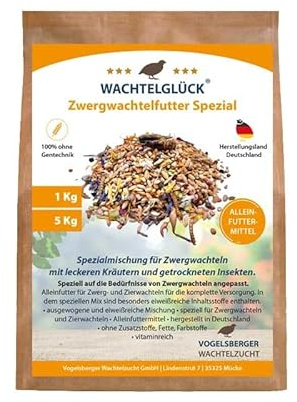 WachtelGlück® Zwergwachtelfutter Spezial 5 Kg