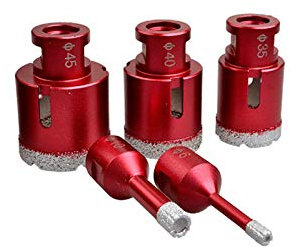 1PC Diamond Drill Bit,Dry Diamond Drill Core Bit Diameter 100mm Angle Grinder Hole Saw Opener M14 Connection Vacuum Brazed Drilling Tile Porcelain Granite Marble