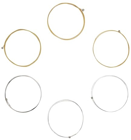 2 Sätze von 6 Gitarrensaiten Ersatz-Edelstahl-Gitarrensaiten Zum Wechseln für Klassische Folk-Gitarre