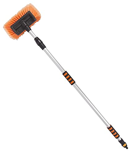 FERCASASHOP IDROSPAZZOLA,SPAZZOLONE PER LAVAGGIO AUTO CAMION CAMPER ROULETTE PULMANN CON MANICO 125/230 CM.