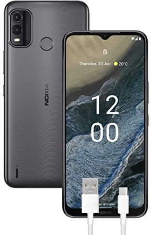 Nokia G11 Plus Smartphone 4G 64GB, 4GB RAM, Dual Camera 50 Mp, Display HD+ da 6.5″, Android 12, Batteria da 5000 mAh, Dual Sim, Grey, Versione con Cavo USB Type-C Aggiuntivo 1m
