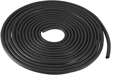 sourcing map Caoutchouc Mousse Joint étanchéité, 3mm Diamètre x 8m Long Rond EPDM Caoutchouc Décapage pour Bricolage Joint, Entrepôt, Tampons, Mousse Tubes, Artisanats, Maison Sceau