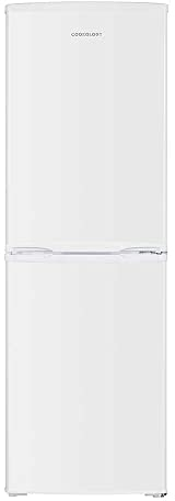Cookology CFF1855050WH Static 185 Litre Freestanding 50/50 Fridge Freezer, Adjustable Temperature Control, Reversible Doors and Legs, Efficient LED Light, 4 Star Freezer Rating - in White