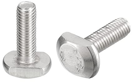 QUARKZMAN T-Ranura Perno, 2 uds M10x30 mm T Ranura Inserción Perno Deslizantes Pernos 304 Inoxidable Acero Acero T Forma Tornillos para T Carril