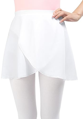 Monbessi Jupe de Ballet Danse pour Enfants Femme-(Hauteur : 120-175 cm) Portefeuille en Mousseline Jupe de Danse Taille éLastiquéE