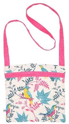 RHS Birds Organic Cotton Peg Bag - Stone