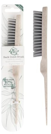 So Eco Back Comb Brush – Eco Conscious Styling Tool with Firm Nylon Bristles for Volume & Sleek Styles, Made From 87% Recycled Materials, Vegan & Cruelty Free.