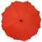 Sombrilla universal para cochecito de bebé y cochecito deportivo, con soporte universal, protección UV 50+, color rojo