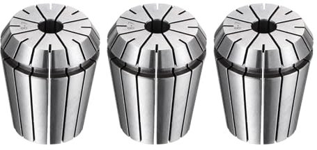 QUARKZMAN 3 Piezas Er32 8mm Portabrocas de Pinza de Resorte de Alta Precisión 0.015mm para Máquina de Grabado CNC Torno Fresadora