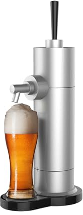 WRJAHCG Plata,Grifo Cerveza,Dispensador Cerveza,Grifo De Cerveza para Casa Dispensador De Cerveza Regalo para Los Amantes De La Cerveza