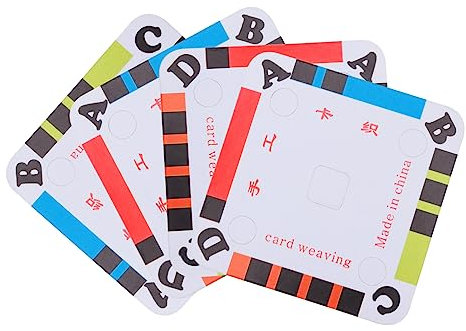 GLSTOY 100stücke Pack Webkarten Für Tablet-weben Aus Dickem Papier Diy-webstuhl-karten Für Bastelarbeiten Bastelwebkarten Für Bänder Mit Gleichmäßiger