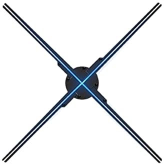 Pubblicizza il fan dell'ologramma 3d, videoproiettore di animazione, macchina di pubblicità stereoscopica dell'esposizione senza schermo, imaging rotativo (80cm)