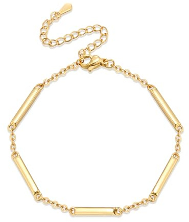 ALEXCRAFT Armband Damen Gold Silber 925 Verstellbare Armbänder Geschenk | Armband Damen Gold Silber 925 Verstellbare Layered Armbänder Herz Stern Mond Unendlichkeit Kreuz Geschenk Frauen Modeschmuck