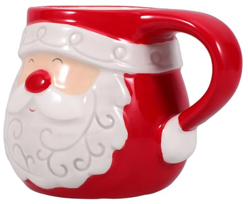 LAPYAPPE Copa De Papá Noel Vintage Navideña Taza De Cerámica Linda Hogar Fiesta Oficina Taza De Dibujos Animados Decorativa Para Beber Agua