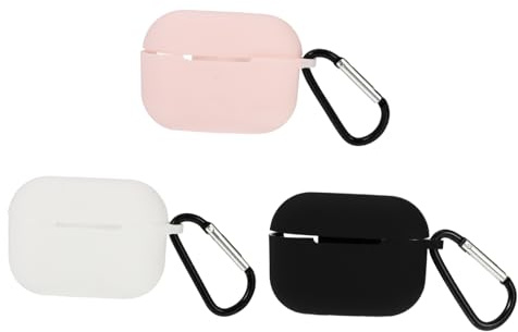 SHINEOFI 3pièces Étui pour Écouteurs Rechargeable Etui pour Écouteurs sans Fil Compatible avec Airpods Coque Housse De Protection avec Crochet Amovible