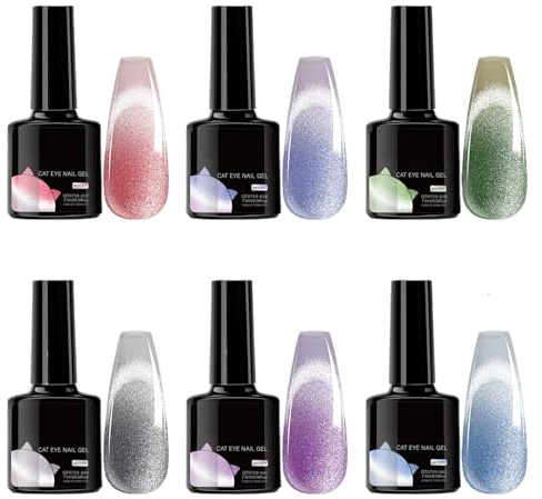 Gellack - Temperaturabhängiger Farbwechsel Nagellack - 6er Set Langanhaltende Maniküre Für Zuhause Hochzeit Verabredung Strandfest