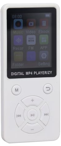 EIMSOAH MP3 MP4 Player HiFi Lossless Portable Music Player for Sports&Travelers with 32GB Storage Card (White)