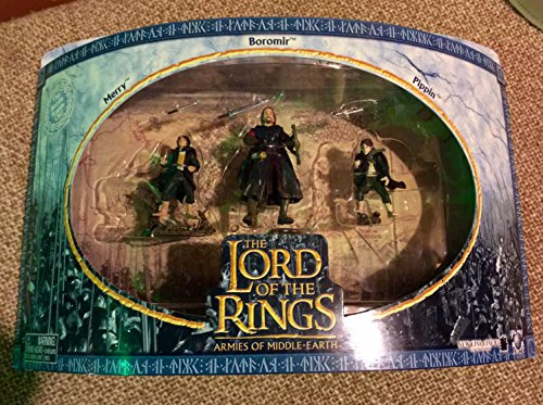 HERR DER RINGE Battle Scale Figures ATTACK AT AMON-HEN Boromir Merry Pippin AOME Armies of Middle-Earth