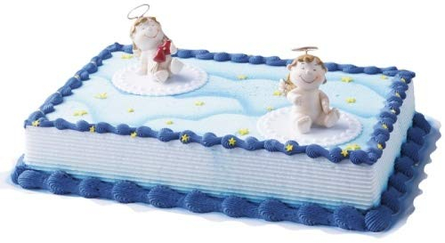 Cake Company Tortendeko Schutzengel | Tortendekoration für Kommunion und Konfirmation | Motivtorte Deko Schutzengel | Tortendeko essbar Kindergeburtstag und Geburtstag