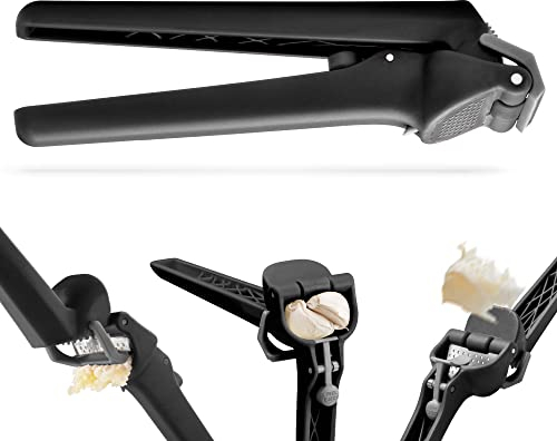 Dreamfarm GARJECT LITE Knoblauchpresse Kunststoff | Presst ungeschälten Knoblauch und ist selbstreinigend | Knoblauchpresse Spülmaschinenfest | BPA-freier Knoblauch Zerkleinerer