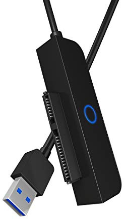 ICY BOX 2.5 SATA to USB Adapter with Cable for SSD and Hard Drive USB 3.0 SATA III Black
