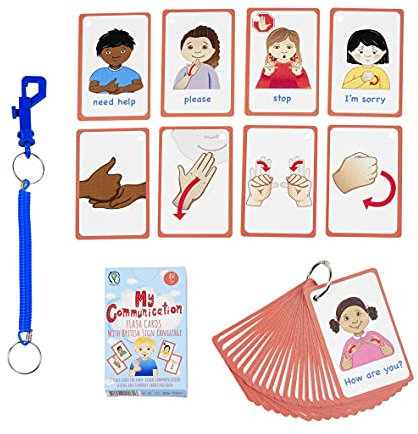 Necesidades especiales Mi comunicación Tarjetas BSL para retraso del habla No verbal o sordos Niños y adultos. 27 Tarjetas de ayuda visual, Ed especial, Recurso de autismo SEN
