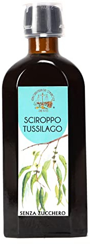 Sciroppo Tussilago Senza Zucchero | ERBORISTERIA DR. STAGNOZZI I 250 mL I Eucalipto, Tussilago, Piantaggine, Lichene, Timo, Liquirizia I sciroppo balsamico concentrato