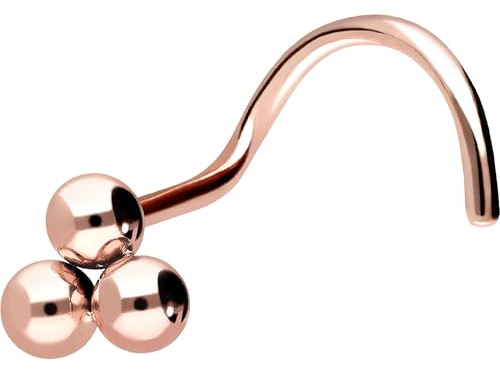PIERCINGLINE Titan näspiercingspiral | 3 kulor | näsplugg | färgval, Titan