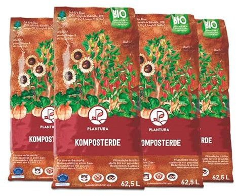 Plantura Bio Komposterde, 250 L, torffrei & klimafreundlich, auch als Hochbeeterde