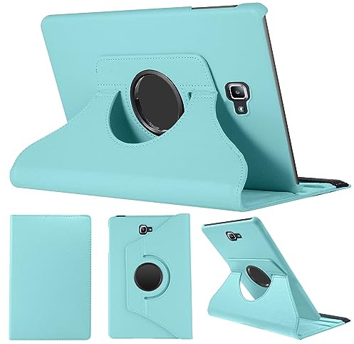 SWEIMEN Hülle Kompatibel mit Samsung Galaxy Tab A 10.1 2016 (SM-T580/T585/T587), PU Lederhülle 360° Drehbar Multi-Winkel Schutz Ständer Schutzhülle für Galaxy Tab A6 10.1