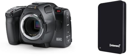 Blackmagic Design Pocket Cinema Camera 6K G2 & Intenso 6023560 1TB Memory Drive USB 3.0 2.5' External Hard Drive, Mechanische Festplatte