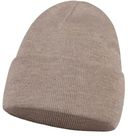 ANDER Mütze Damen Frühling Merinowolle 100% - Warme Beanie Damen - Merino Wintermütze in Universelle Größe - Bequeme und Angenehm Anzufassen - Größe 58