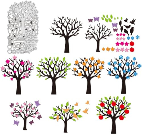 BENECREAT Formsnitt för korttillverkning, kolstålmall i metall för prägling av prägling av papper för tillverkning av gör-det-själv-scrapbooking-album, hantverk, heminredning