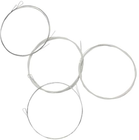 Vaguelly Mandolinensaitensatz 8-saitiges Mandolinenzubehör aus Stahl und Versilberter Kupferlegierung Installieren für Mandolinen Geeignet