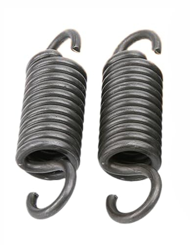 Doppelhaken Spannfedern 3 mm Drahtdurchmesser, 26 mm OD, 80 mm Freie Länge, Federstahl Verlängerte Zugfeder, 2 Stück