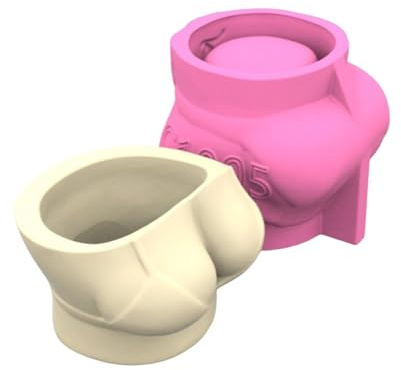 Maxtonser Molde de silicona para macetas de hormigón, suculentas, jarrones, cemento, arcilla, resina, manualidades, proyectos de arte