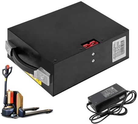 JHKJ Batterie Lithium 48 V 10 Ah 15 Ah 20 Ah 30 Ah pour Chariot élévateur électrique, transpalette électrique, Chariot de Chargement/déchargement et gerbeurs manuels.,48v 15ah