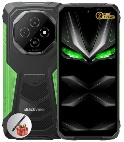 Blackview FORT 1 | Smartphone Rugged | 6,56 HD+ 90Hz | Android 15 | 12GB RAM + 128GB (2TB) | Fotocamere 16MP + 8MP | Batteria 10000mAh | IP68/IP69K | NFC | Dual SIM | 2 anni di Garanzia | Verde