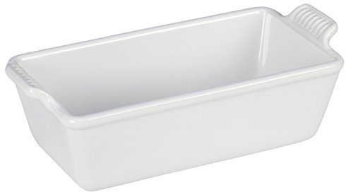 Le Creuset Stoneware Heritage Loaf Pan, 9 x 5 x 3 (1.5 qt.), White