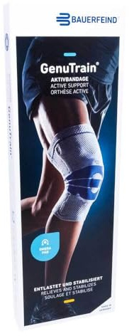 BAUERFEIND GENUTRAIN Kniebandage Gr.0 schwarz 1 St