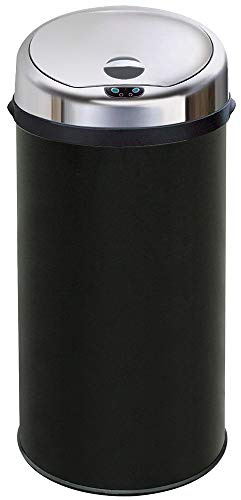 InMotion 42L Black Stainless Steel Auto Sensor Kitchen Waste Dust Bin