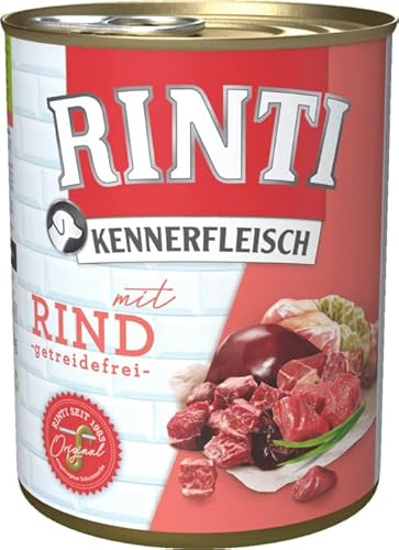Rinti Hundenassfutter Kennerfleisch mit Rind 6x800g