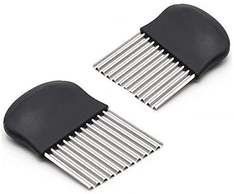 Guardians Crinkle Chopper, French Fries Potato Cutters Fruit Vegetable Wavy Chopper Knife Stainless Steel Blade Cutting Tool, Set of 2